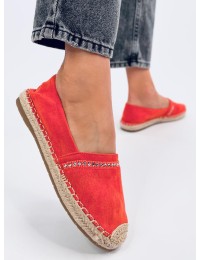 Oranžinės zomšinės espadrilės ETANCE ORANGE - KB 8221