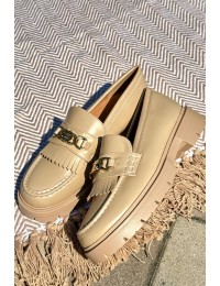 Madingi moteriški loaferiai - GQ8-010 BEIGE