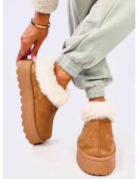 Trumpi UGG stiliaus batai su kailiuku YOGI CAMEL  - KB VL245P