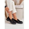 Moteriški juodi perforuoti loaferiai - TL271N BLACK