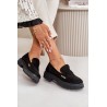 Moteriški juodi perforuoti loaferiai - TL271N BLACK