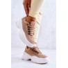 Sportinio stiliaus batai su platforma - JJ274A222 BEIGE