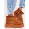 UGG stiliaus trumpi žieminiai batai RODMANS CAMEL - KB JD-2