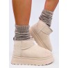 UGG stiliaus trumpi žieminiai batai RODMANS BEIGE - KB JD-2