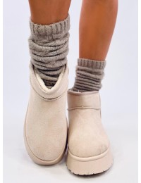 UGG stiliaus trumpi žieminiai batai RODMANS BEIGE - KB JD-2