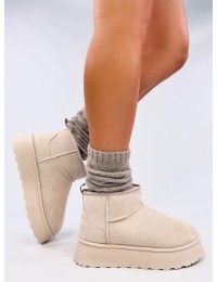 UGG stiliaus trumpi žieminiai batai RODMANS BEIGE - KB JD-2