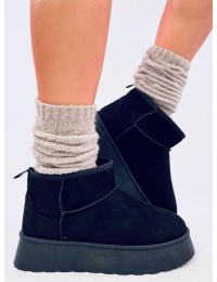 UGG stiliaus trumpi žieminiai batai RODMANS BLACK - KB JD-2