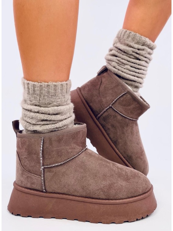 UGG stiliaus trumpi žieminiai batai RODMANS KHAKI - KB JD-2