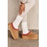 Moteriški UGG stiliaus batai ant platformos - 20219-4B CAMEL