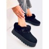 Trumpi UGG stiliaus batai su kailiuku YOGI BLACK - TV_VL245P BLACK