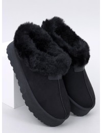 Trumpi UGG stiliaus batai su kailiuku YOGI BLACK - TV_VL245P BLACK