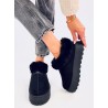 Trumpi UGG stiliaus batai su kailiuku YOGI BLACK - TV_VL245P BLACK