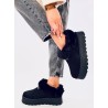 Trumpi UGG stiliaus batai su kailiuku YOGI BLACK - TV_VL245P BLACK