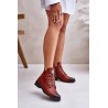 Low Insulated Ankle Boots With Zipper And Decoration Brown Nevalia - ASA198-21 BRAZ