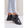 Lightweight Patent Sports Shoes On Platform Natural Leather Artiker 55C1049 Black - 55C1049 BLACK