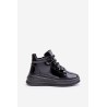 Lightweight Patent Sports Shoes On Platform Natural Leather Artiker 55C1049 Black - 55C1049 BLACK