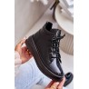 Lightweight Patent Sports Shoes On Platform Natural Leather Artiker 55C1049 Black - 55C1049 BLACK