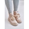 Women's Insulated Ankle Boots Platform Beige Alcyhen - 24BT26-7929 BEIGE