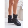 Zazoo 60512 Women's Leather Ankle Boots with Zipper and Felt Lining Black - 60512 V.CZARNY