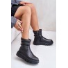 Zazoo 60512 Women's Leather Ankle Boots with Zipper and Felt Lining Black - 60512 V.CZARNY