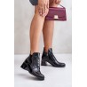 Lacquered Ankle Boots On Block Warm Black Zazoo - 60504 NAPL CZAR+CN