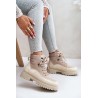 Smėlio spalvos suvarstomi moteriški batai  - 9078-PA-B BEIGE