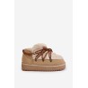 Madingi sniego batai ant platformos su kailiu D.Franklin  - DFSH370011 BEIGE