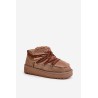 Madingi sniego batai ant platformos su kailiu D.Franklin  - DFSH370011 BROWN