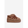 Madingi sniego batai ant platformos su kailiu D.Franklin  - DFSH370011 BROWN