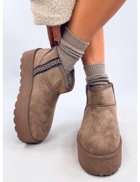 UGG stiliaus žieminiai batai ant platformos WEYAN KHAKI - KB Y-50