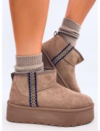 UGG stiliaus žieminiai batai ant platformos WEYAN KHAKI - KB Y-50