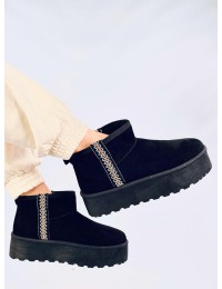 UGG stiliaus žieminiai batai ant platformos WEYAN BLACK - KB Y-50