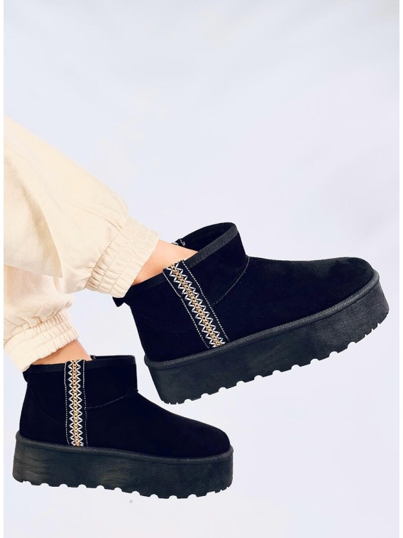 UGG stiliaus žieminiai batai ant platformos WEYAN BLACK - KB Y-50