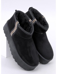 UGG stiliaus žieminiai batai ant platformos WEYAN BLACK - KB Y-50