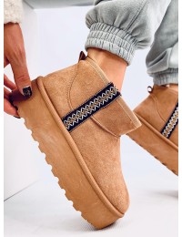 UGG stiliaus žieminiai batai ant platformos WEYAN CAMEL - KB Y-50