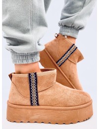 UGG stiliaus žieminiai batai ant platformos WEYAN CAMEL - KB Y-50