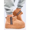 UGG stiliaus žieminiai batai ant platformos WEYAN CAMEL - KB Y-50