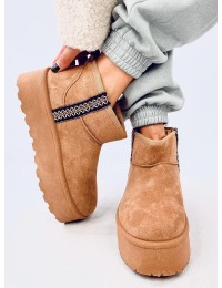 UGG stiliaus žieminiai batai ant platformos WEYAN CAMEL - KB Y-50