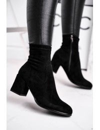 Women's Boots On Heel Black Merducio - 20BT35-3070 BLK