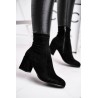 Women's Boots On Heel Black Merducio - 20BT35-3070 BLK