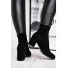 Women's Boots On Heel Black Merducio - 20BT35-3070 BLK